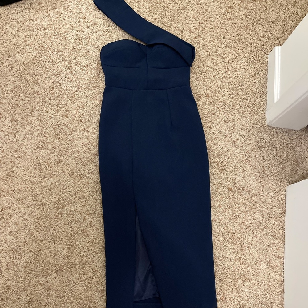One shoulder Midi Dress